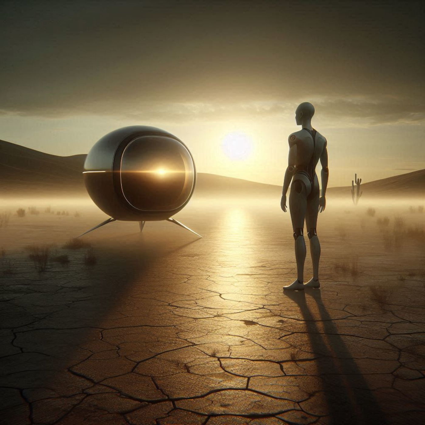 Zarr Returns To Earth is a reflective electronic song exploring exile, persistence, and the android’s journey home, with ambient textures and minimal sounds.